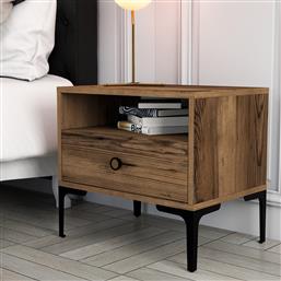 ΚΟΜΟΔΙΝΟ LIZBON 532 - WALNUT 845HCT2504 56X50,8X40 CM ΑΙΘΡΙΟ