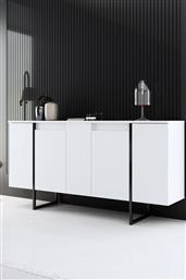 ΚΟΝΣΟΛΑ LUXE - WHITE, BLACK 618BLY1176 (160X80X35) ΑΙΘΡΙΟ