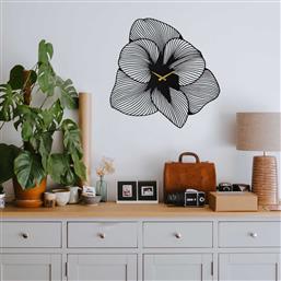 ΜΕΤΑΛΛΙΚΟ ΔΙΑΚΟΣΜΗΤΙΚΟ ΡΟΛΟΙ ΤΟΙΧΟΥ AZALEA METAL WALL CLOCK - APS039 70 - BLACK 507ATP1506 70X70 CM ΑΙΘΡΙΟ