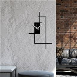 ΜΕΤΑΛΛΙΚΟ ΔΙΑΚΟΣΜΗΤΙΚΟ ΡΟΛΟΙ ΤΟΙΧΟΥ CORNER 891TNL2439 49X30 CM ΑΙΘΡΙΟ