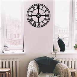 ΜΕΤΑΛΛΙΚΟ ΔΙΑΚΟΣΜΗΤΙΚΟ ΡΟΛΟΙ ΤΟΙΧΟΥ ENZOCLOCK - S002 279ENZ1402 48X48 CM ΑΙΘΡΙΟ