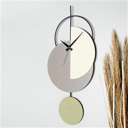 ΜΕΤΑΛΛΙΚΟ ΔΙΑΚΟΣΜΗΤΙΚΟ ΡΟΛΟΙ ΤΟΙΧΟΥ MADECO - GREY 902LMN1111 Φ68 ΑΙΘΡΙΟ