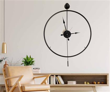 ΜΕΤΑΛΛΙΚΟ ΔΙΑΚΟΣΜΗΤΙΚΟ ΡΟΛΟΙ ΤΟΙΧΟΥ MCLOCK-00102 779TCM1102 58X80X7 CM ΑΙΘΡΙΟ