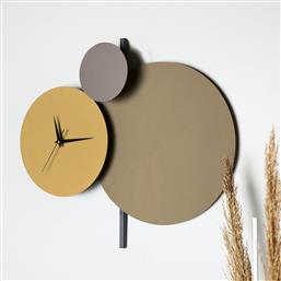 ΜΕΤΑΛΛΙΚΟ ΔΙΑΚΟΣΜΗΤΙΚΟ ΡΟΛΟΙ ΤΟΙΧΟΥ PAVIMENTO - BEIGE 902LMN1107 Φ48 ΑΙΘΡΙΟ