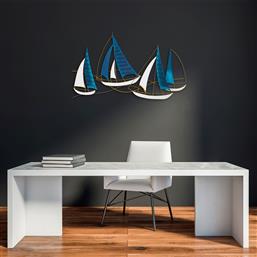 ΜΕΤΑΛΛΙΚΟ ΔΙΑΚΟΣΜΗΤΙΚΟ ΤΟΙΧΟΥ BARBAROS 891TNL2246 126X70 CM ΑΙΘΡΙΟ