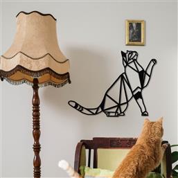 ΜΕΤΑΛΛΙΚΟ ΔΙΑΚΟΣΜΗΤΙΚΟ ΤΟΙΧΟΥ CAT METAL DECOR 279ENZ1155 51X36 CM ΑΙΘΡΙΟ