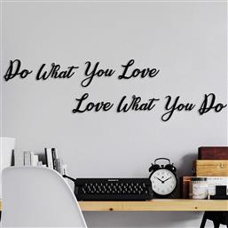 ΜΕΤΑΛΛΙΚΟ ΔΙΑΚΟΣΜΗΤΙΚΟ ΤΟΙΧΟΥ DO LOVE LOVE DO 891TNL3353 14X11 CM ΑΙΘΡΙΟ