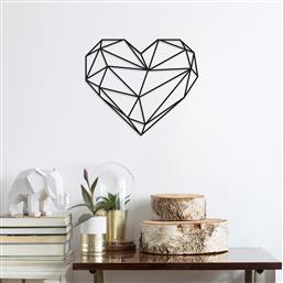 ΜΕΤΑΛΛΙΚΟ ΔΙΑΚΟΣΜΗΤΙΚΟ ΤΟΙΧΟΥ HEART 891TNL1170 47X40 CM ΑΙΘΡΙΟ
