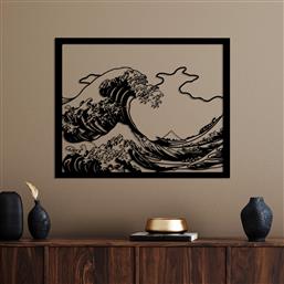 ΜΕΤΑΛΛΙΚΟ ΔΙΑΚΟΣΜΗΤΙΚΟ ΤΟΙΧΟΥ HOKUSAI 891TNL3569 56X45 CM ΑΙΘΡΙΟ
