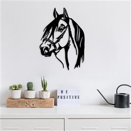 ΜΕΤΑΛΛΙΚΟ ΔΙΑΚΟΣΜΗΤΙΚΟ ΤΟΙΧΟΥ HORSE HEAD 891TNL1929 40X55 CM ΑΙΘΡΙΟ