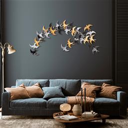 ΜΕΤΑΛΛΙΚΟ ΔΙΑΚΟΣΜΗΤΙΚΟ ΤΟΙΧΟΥ KIRLANGIC 891TNL2236 137X62 CM ΑΙΘΡΙΟ
