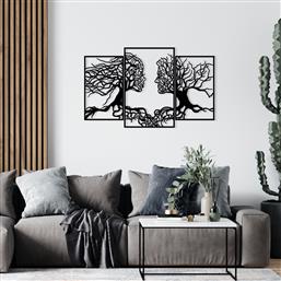 ΜΕΤΑΛΛΙΚΟ ΔΙΑΚΟΣΜΗΤΙΚΟ ΤΟΙΧΟΥ LOVE TREE 279ENZ1114 116X71 CM ΑΙΘΡΙΟ