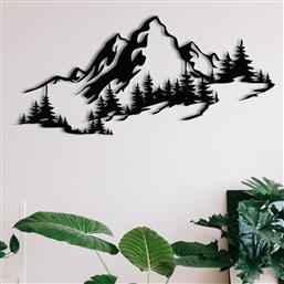ΜΕΤΑΛΛΙΚΟ ΔΙΑΚΟΣΜΗΤΙΚΟ ΤΟΙΧΟΥ MOUNTAIN 3 279ENZ1787 67X30 CM ΑΙΘΡΙΟ
