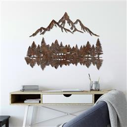 ΜΕΤΑΛΛΙΚΟ ΔΙΑΚΟΣΜΗΤΙΚΟ ΤΟΙΧΟΥ RUSTY LANDSCAPE 2 891TNL3788 51X70 CM ΑΙΘΡΙΟ
