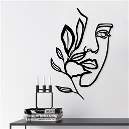 ΜΕΤΑΛΛΙΚΟ ΔΙΑΚΟΣΜΗΤΙΚΟ ΤΟΙΧΟΥ WOMAN FACE BEHIND THE BRANCH 575TNL1130 46X56 CM ΑΙΘΡΙΟ