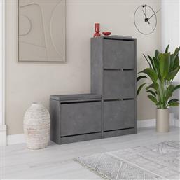 ΠΑΠΟΥΤΣΟΘΗΚΗ DUDE - GREY 779HMS4119 (105X118,5X26) ΑΙΘΡΙΟ