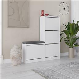 ΠΑΠΟΥΤΣΟΘΗΚΗ DUDE - WHITE 779HMS4115 (105X118,5X26) ΑΙΘΡΙΟ