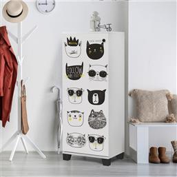 ΠΑΠΟΥΤΣΟΘΗΚΗ FILINTA CATS - WHITE 869VEL6508 (50X127X38) ΑΙΘΡΙΟ