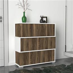 ΠΑΠΟΥΤΣΟΘΗΚΗ NAPOLYON - WHITE, WALNUT 756FRN4004 (90X93X30) ΑΙΘΡΙΟ