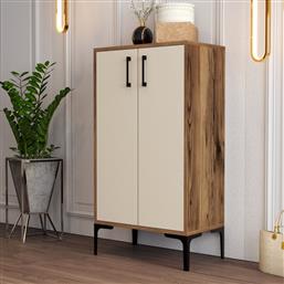 ΠΑΠΟΥΤΣΟΘΗΚΗ PRAG - WALNUT, CREAM 845HCT4110 (60X111X35) ΑΙΘΡΙΟ