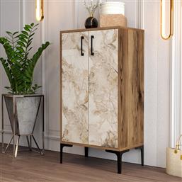 ΠΑΠΟΥΤΣΟΘΗΚΗ PRAG - WALNUT, WHITE MARBLE 845HCT4111 (60X111X35) ΑΙΘΡΙΟ
