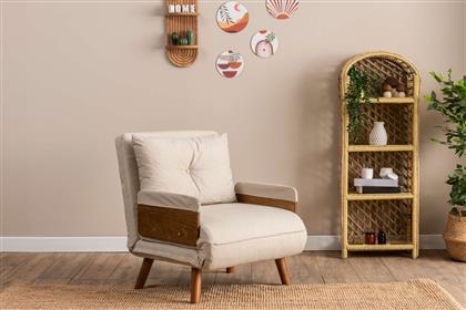 ΠΟΛΥΘΡΟΝΑ ΚΡΕΒΑΤΙ COSMO SINGLE - CREAM 859FTN2336 (70X42X65) ΑΙΘΡΙΟ