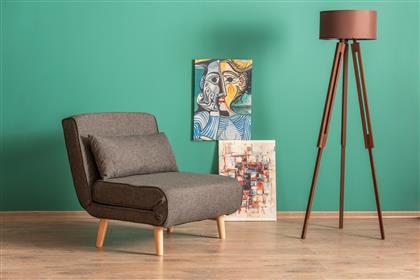 ΠΟΛΥΘΡΟΝΑ ΚΡΕΒΑΤΙ FOLDE SINGLE - DARK GREY 859FTN2328 (80X42X50) ΑΙΘΡΙΟ