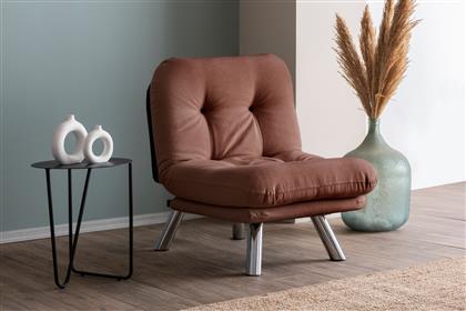 ΠΟΛΥΘΡΟΝΑ ΚΡΕΒΑΤΙ MISA SMALL SOLO - LIGHT BROWN 859FTN2842 (70X40X52) ΑΙΘΡΙΟ