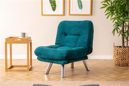 ΠΟΛΥΘΡΟΝΑ ΚΡΕΒΑΤΙ MISA SMALL SOLO - PETROL GREEN 859FTN2322 (70X40X52) ΑΙΘΡΙΟ