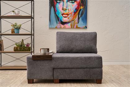 ΠΟΛΥΘΡΟΝΑ ΚΡΕΒΑΤΙ PERENNA CHENILLE LEFT - GREY 825BLC4708 (116X83X93) ΑΙΘΡΙΟ