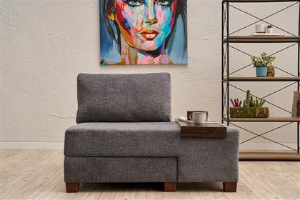 ΠΟΛΥΘΡΟΝΑ ΚΡΕΒΑΤΙ PERENNA CHENILLE RIGHT - GREY 825BLC4707 (116X83X93) ΑΙΘΡΙΟ