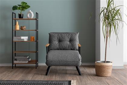 ΠΟΛΥΘΡΟΝΑ ΚΡΕΒΑΤΙ SANDO SINGLE - LIGHT GREY 859FTN2819 (67X41X50) ΑΙΘΡΙΟ