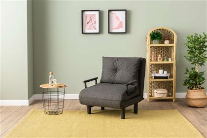 ΠΟΛΥΘΡΟΝΑ ΚΡΕΒΑΤΙ SENTO SINGLE - DARK GREY 859FTN2346 (50X40X60) ΑΙΘΡΙΟ