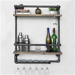 ΡΑΦΙ ΤΟΙΧΟΥ ΑΠΟ ΣΩΛΗΝΕΣ BORURAF104 792EVL1818 60X67X17 CM ΑΙΘΡΙΟ