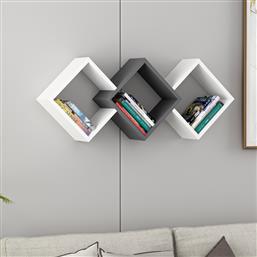 ΡΑΦΙ ΤΟΙΧΟΥ GALAXY - WHITE, ANTHRACITE 382NRC2403 102X42X20 CM ΑΙΘΡΙΟ