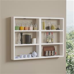 ΡΑΦΙ ΤΟΙΧΟΥ HEXA - WHITE 835PUQ1698 84,6X60X9 CM ΑΙΘΡΙΟ