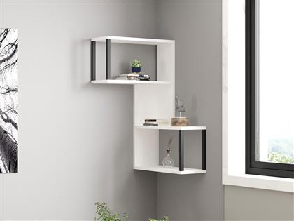 ΡΑΦΙ ΤΟΙΧΟΥ LECCO - WHITE 495SSE1150 84X52X20 CM ΑΙΘΡΙΟ