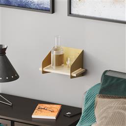 ΡΑΦΙ ΤΟΙΧΟΥ SHORT ARM - GOLD 491CRT1302 30X20X19 CM ΑΙΘΡΙΟ