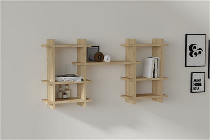 ΡΑΦΙ ΤΟΙΧΟΥ TEFO - SAPPHIRE OAK 495SSE1161 117X60X20 CM ΑΙΘΡΙΟ