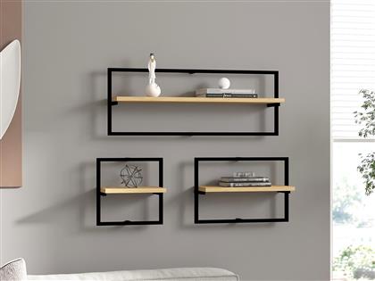 ΡΑΦΙ ΤΟΙΧΟΥ YESO - SAPPHIRE OAK 495SSE1128 80X30X20 CM ΑΙΘΡΙΟ