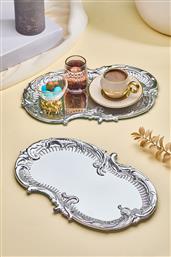 ΣΕΤ ΔΙΣΚΟΙ ΣΕΡΒΙΡΙΣΜΑΤΟΣ (6 ΤΕΜ.) DESENLI - SILVER 337GLZ1191 (30X20) ΑΙΘΡΙΟ