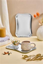 ΣΕΤ ΔΙΣΚΟΙ ΣΕΡΒΙΡΙΣΜΑΤΟΣ (6 ΤΕΜ.) DIKDORTGEN - SILVER 337GLZ1192 (25X15) ΑΙΘΡΙΟ