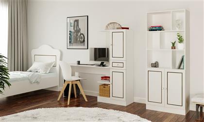 ΣΕΤ ΓΡΑΦΕΙΟ ΜΕ ΒΙΒΛΙΟΘΗΚΗ RB-098 167RAB1703 120X75X40 CM ΑΙΘΡΙΟ