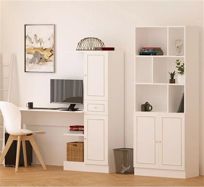 ΣΕΤ ΓΡΑΦΕΙΟ ΜΕ ΒΙΒΛΙΟΘΗΚΗ RB1000401558 167RAB1709 155X150X40 CM ΑΙΘΡΙΟ
