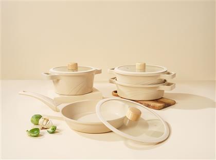 ΣΕΤ ΚΑΤΣΑΡΟΛΕΣ (10 ΤΕΜ.) VETTA - CREAM 343HNG1105 ΑΙΘΡΙΟ