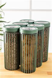 ΣΕΤ ΚΟΥΤΙΑ ΑΠΟΘΗΚΕΥΣΗΣ (6 ΤΕΜ.) LINEA1700 - GREEN 964FRM5326 (10,5X10,5X27) ΑΙΘΡΙΟ