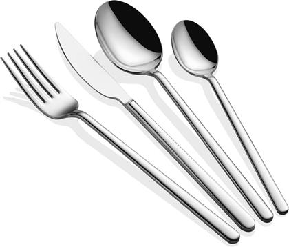 ΣΕΤ ΜΑΧΑΙΡΟΠΙΡΟΥΝΑ (24 ΤΕΜ.) ALLEGRA - SILVER 645DRM1202 ΑΙΘΡΙΟ