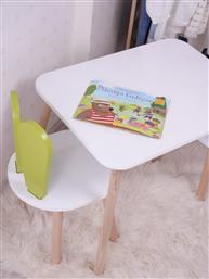 ΣΕΤ ΠΑΙΔΙΚΟ ΤΡΑΠΕΖΑΚΙ ΜΕ ΚΑΡΕΚΛΕΣ BUNNY ONE CHAIR SET - PISTACHIO GREEN, WHITE 517BMB1105 (50X60X45) ΑΙΘΡΙΟ