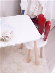 ΣΕΤ ΠΑΙΔΙΚΟ ΤΡΑΠΕΖΑΚΙ ΜΕ ΚΑΡΕΚΛΕΣ BUNNY ONE CHAIR SET - RED, WHITE 517BMB1107 (50X60X45) ΑΙΘΡΙΟ
