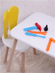 ΣΕΤ ΠΑΙΔΙΚΟ ΤΡΑΠΕΖΑΚΙ ΜΕ ΚΑΡΕΚΛΕΣ BUNNY ONE CHAIR SET - YELLOW, WHITE 517BMB1108 (50X60X45) ΑΙΘΡΙΟ